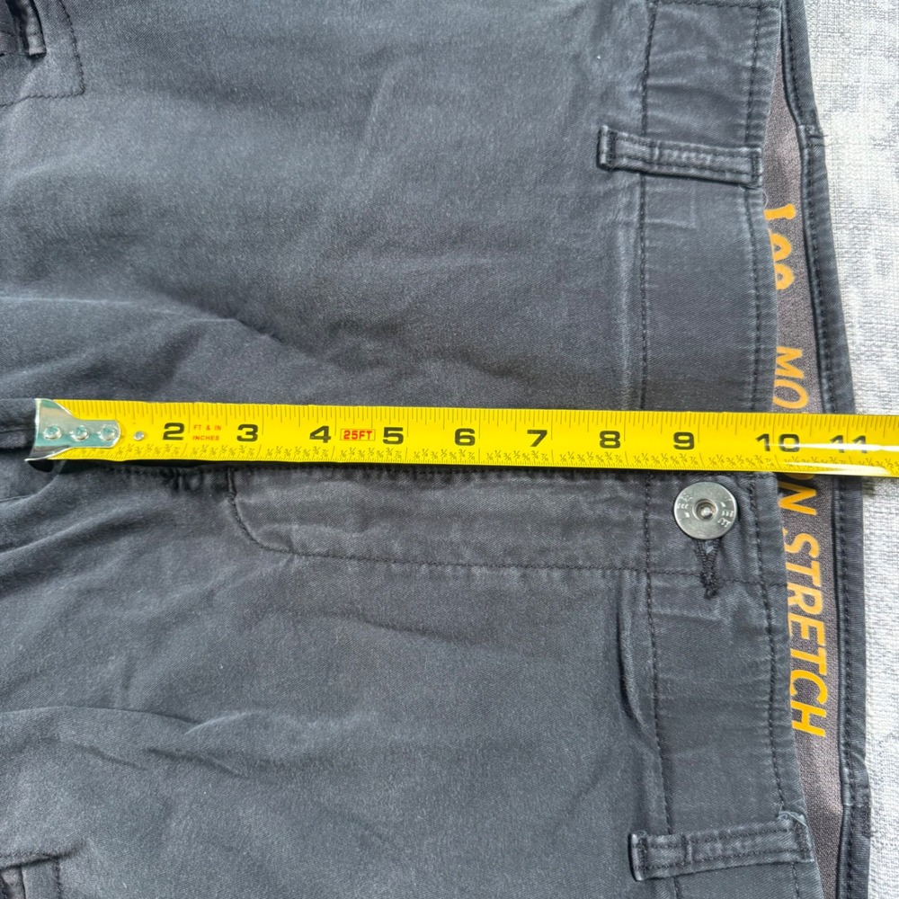 Lee Cargo Pants Mens 36x30 Black Motion Stretch Regular Fit Straight Leg Utility - Picture 3 of 10